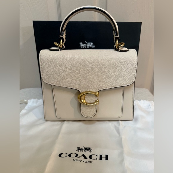 Coach Handbags - Coach White Tabby 20 Top Handle